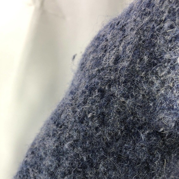 ORVIS SWEATER CARDIGAN LARGE HIGH NECK WOOL BLEND *MISSING 2 BUTTONS LONG SLEEVE - Picture 7 of 15